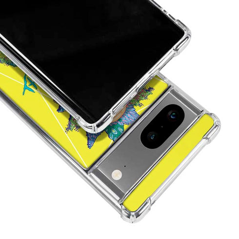 Adult Swim Rick and Morty Rick and Morty Portal Eyes Google Pixel 8 Clear Case